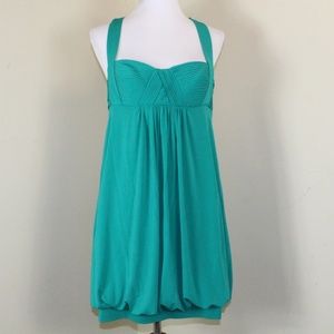 BCBGMaxazria Aqua Mini Halter Dress Size Medium